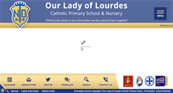 Desktop Screenshot of ourladyoflourdesprimary.com